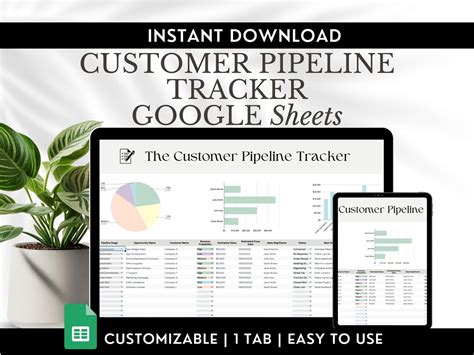 Business Client Pipeline Google Sheets Sales Pipeline Small Etsy