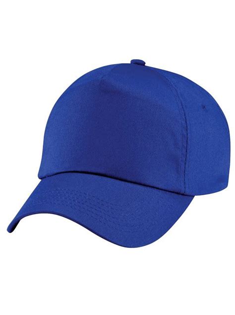 Gorra lisa con 5 paneles para niños adolescentes azul UNIQUE Gorras