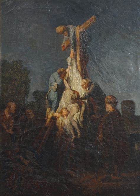 The Raising Of The Cross Rembrandt