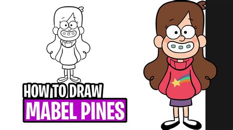 How To Draw Mabel From Gravity Falls Cum Sa O Desenezi Pe Mabel Din