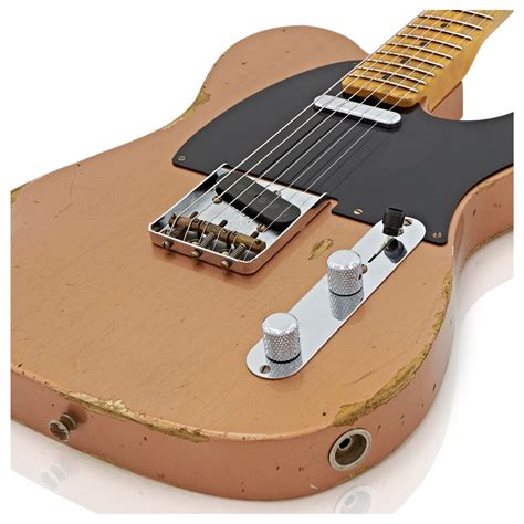 Disc Fender Custom Shop Heavy Relic Tele Faded Copper R At