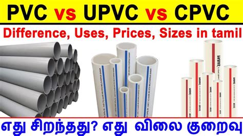 Difference Between PVC UPVC CPVC Pipes Uses PVC UPVC Pipes Price