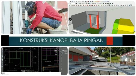 Mudah Tutorial Konstruksi Kanopi Baja Ringan Atap Galvalum Desain