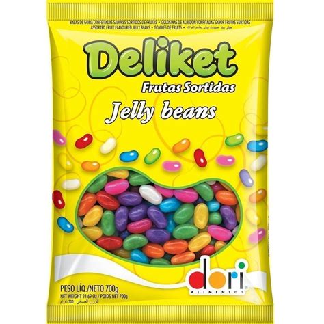 Bala De Goma Deliket Frutas Sortidas Jelly Beans Dori G J A Doces