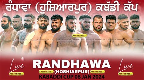 Live Randhawa Dasuya Hoshiarpur Kabaddi Tournament Jan