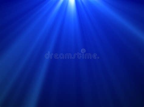 Lights Ray on Blue Background with Copyspace Stock Illustration ...