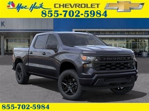 2023 Chevrolet Silverado 1500 Custom 15 Miles Dark Ash Metallic Crew ...