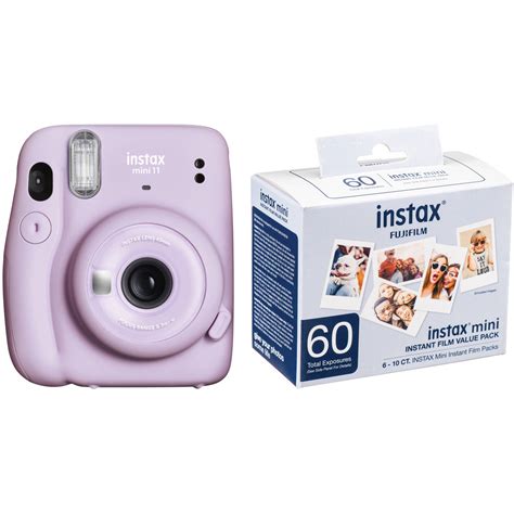 Fujifilm Instax Mini Camera Instant Film Kit Lilac Purple