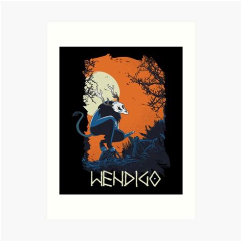 Wendigo Monster Skinwalker Cryptid Art Print For Sale By Meviklix