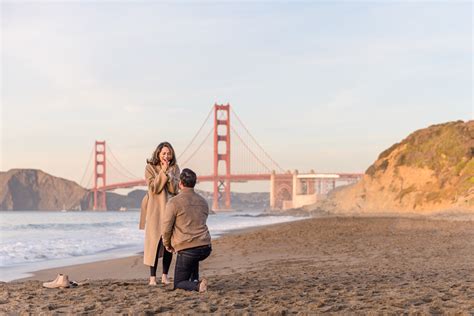 Marc & Sheila’s Sunset Baker Beach Surprise Proposal - A Tale Ahead