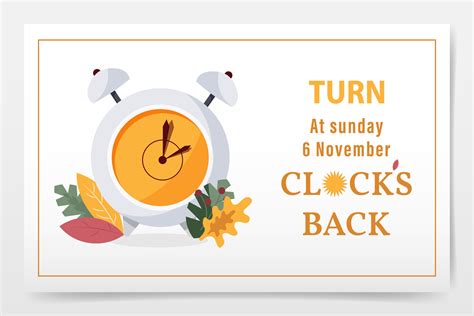 Turn clocks back 26650053 Vector Art at Vecteezy