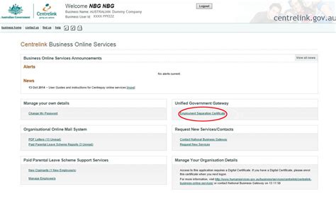 Centrelink Business Online Services Submit An Employment Separation