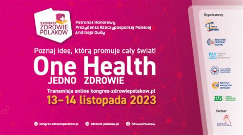 5 Kongres Zdrowie Polaków One Health Jedno Zdrowie zaproszenie