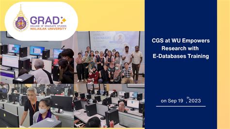 Cgs At Wu Empowers Research With Electronic Database Training