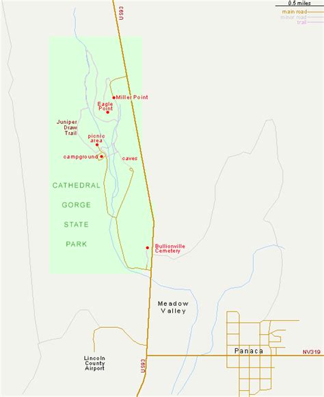 Cathedral Gorge State Park Map – The World Map