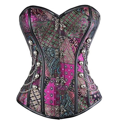 Buy Zzebra Purple Aonve Women Steampunk Corset Sexy Lingerie Purple