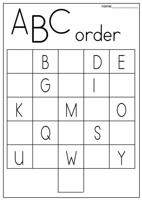 Abc Sheets For Kindergarten - Kindergarten Worksheets