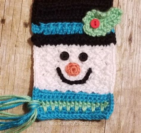 Crochet Snowman Scarf Sew Crafty Crochet Crochet Snowman Snowman