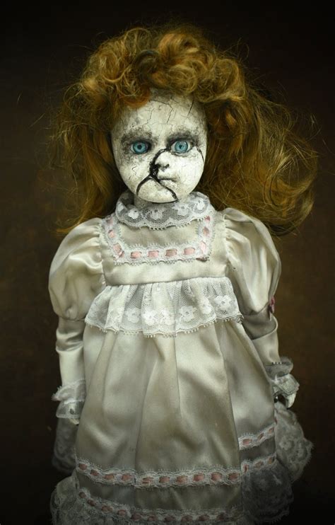 Creepy Doll Dark Art Spooky Girl Goth Art Haunt Spirit Scary Doll