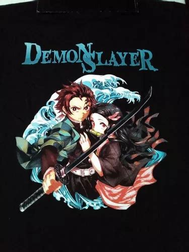 Remera Negra Demon Slayer Nezuko Y Tanjiro Kamado En Venta En Capital