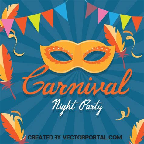 Carnival Party Poster Royalty Free Stock Svg Vector