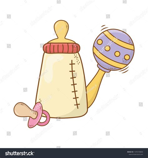 Cute Baby Shower Cartoon Stock Vector (Royalty Free) 1370739830 ...