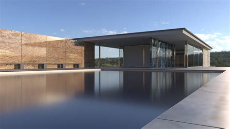 Daniel Au Barcelona Pavilion 3d Model