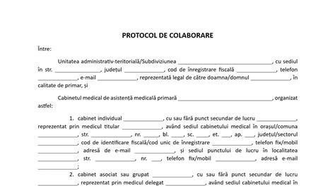 Protocol Cadru De Colaborare Cu Medici De Familie Tkobra