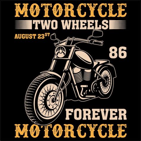 Premium Vector Motorcycle T Shirt Design