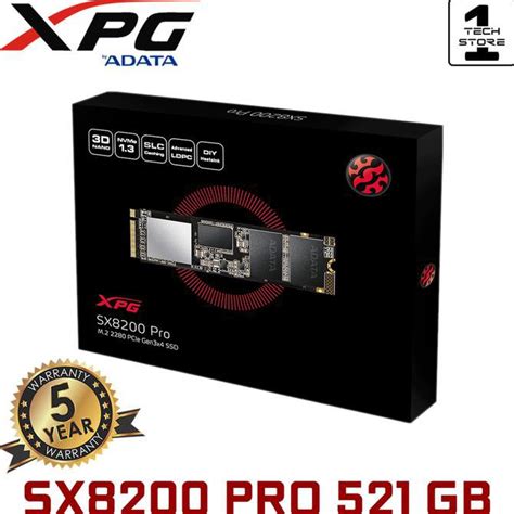 Jual Ssd Adata Xpg Sx8200 Pro M 2 Nvme 512Gb 3D Nand 2280 Pcie Gen3X4