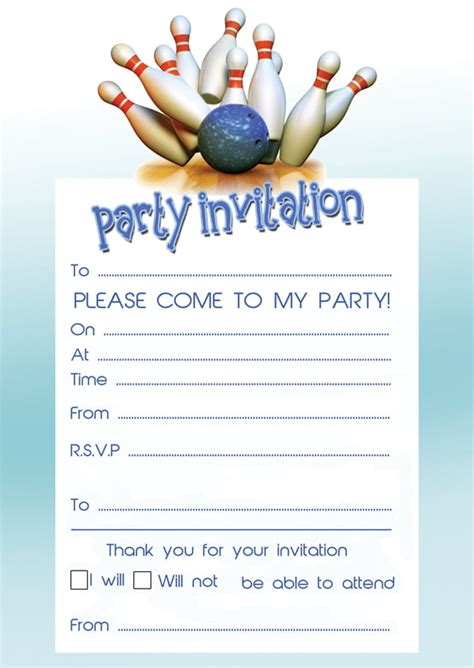 Bowling Birthday Party Invitations | FREE Printable Birthday Invitation ...