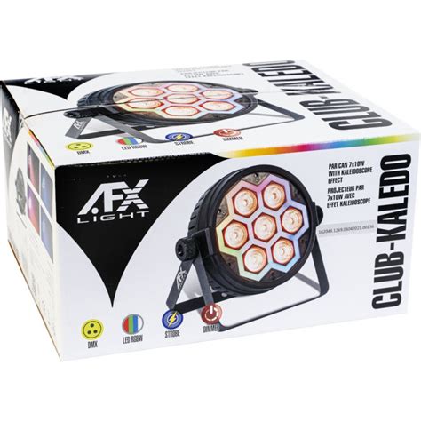 AFX Club Keledo 7x10W PAR Lamper DJ Udstyr Dk