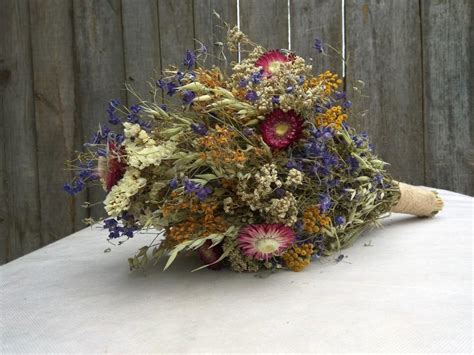 Rustic Wedding Bouquet Bridal Bouquet Bridesmaid Bouquet Dry Flower