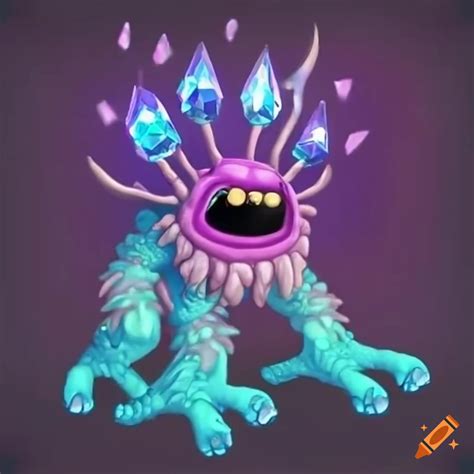 My Singing Monsters Plasma Creature With Crystals On Craiyon