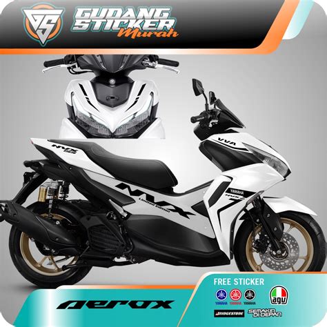 Jual STRIPING CUTTING YAMAHA AEROX NEW NVX 155 STICKER LIS BISA REQUEST