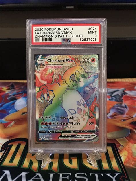 Pokemon Charizard Vmax Champions Path Full Art Secret Rainbow Rare