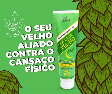 POMADA MASSAGEADORA CANELA DE VELHO BISNAGA 150G SAN JULLY Geris