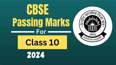 CBSE Passing Marks For Class 10th 2024