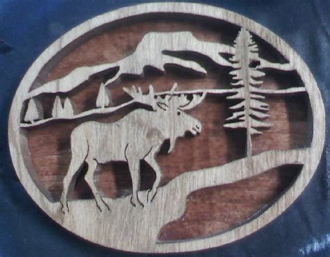 Scroll Saw Project Moose In The Mountains Scroll Saw Scroll Saw