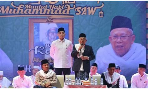 Hadiri Peringatan Maulid Nabi Saw Dan Haul Abuya Amin Wapres Kita