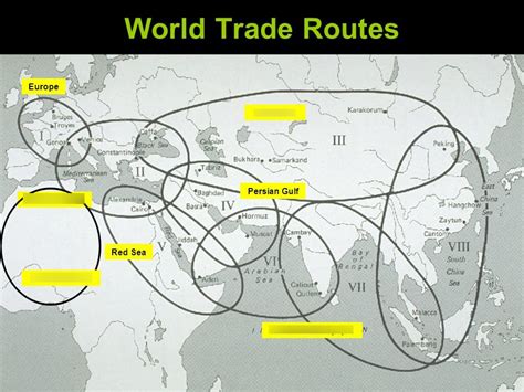 World Trade Routes Map