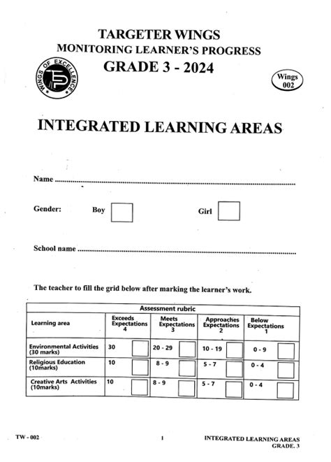 Targeter Wings 002 Grade 3 2024 Download Lower Primary School