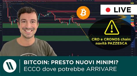 BITCOIN NUOVO CROLLO IN ARRIVO ECCO Dove POTREBBE ARRIVARE CRO