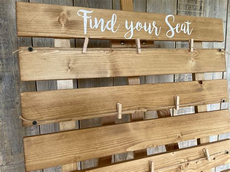 Rustic Wedding Seating Plan Board - Etsy