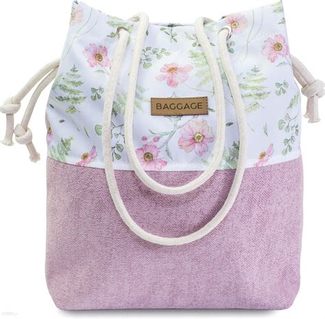 Torebka Worek Wild Flowers Kwiaty Torba Baggage Ceny I Opinie Ceneo Pl