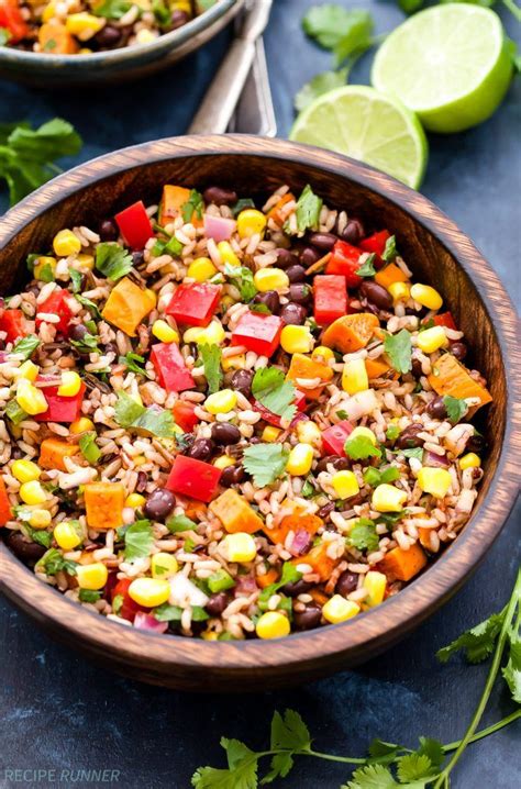 Southwest Sweet Potato Black Bean Wild Rice Salad Recipe Wild