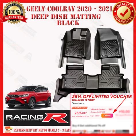 Geely Coolray 2020 2023 OEM Deep Dish Matting Black V1 AND V2 High