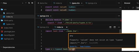 Reexport All Typings Inside A Typescript D Ts Definition File Stack