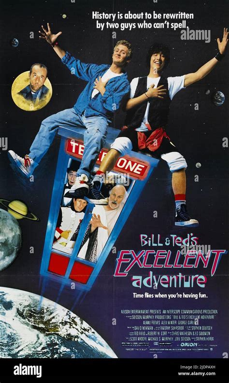 Winter Poster Bill And Ted S Excellent Adventure Stock Photo Alamy