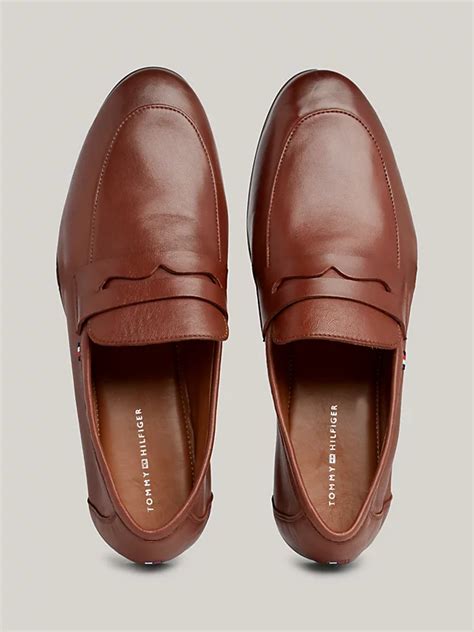 Casual Leather Loafers Brown Tommy Hilfiger